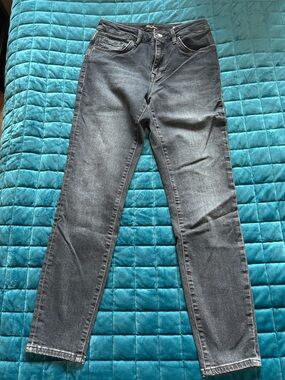 Mavi Classic High-Rise Straight Leg Jeans Dark Blue Wash